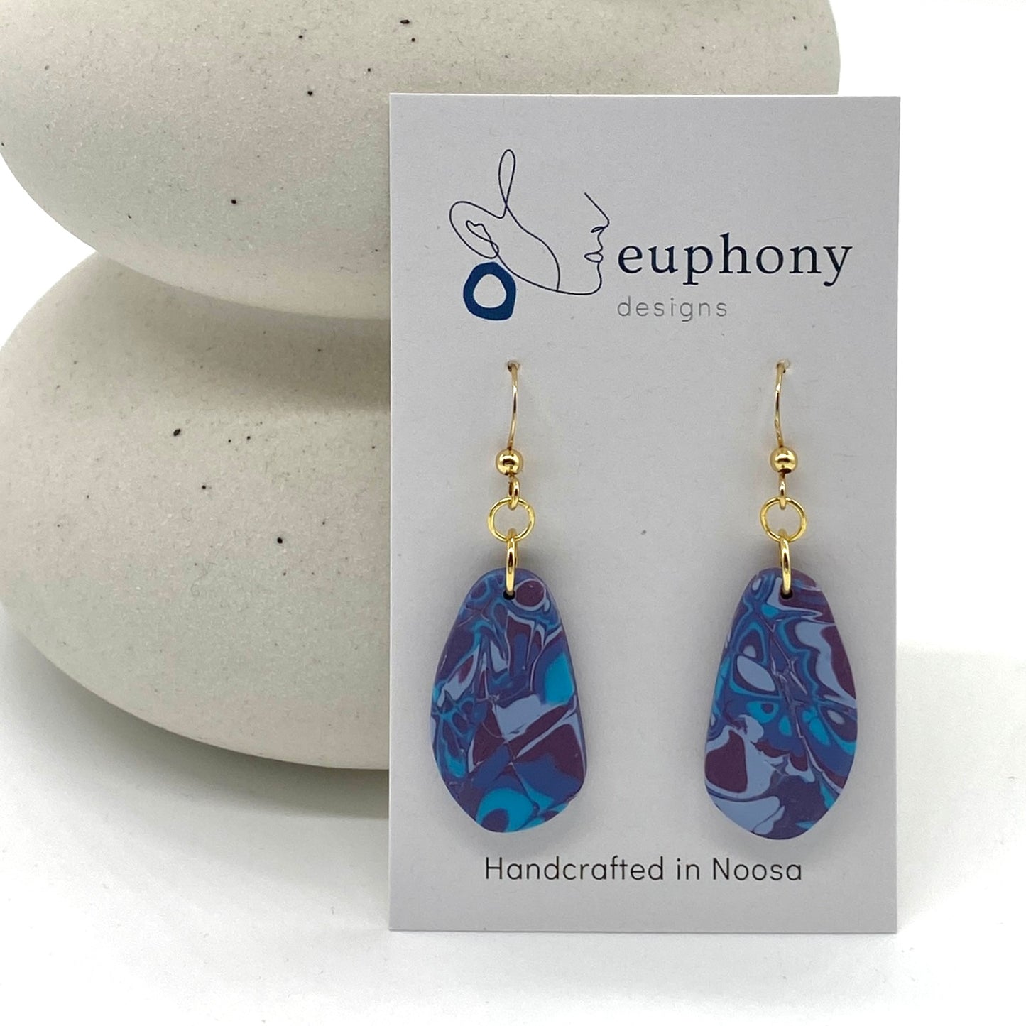 Twilight Swirl Dangle Earrings