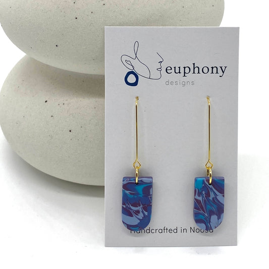Twilight Swirl Pendant Earrings
