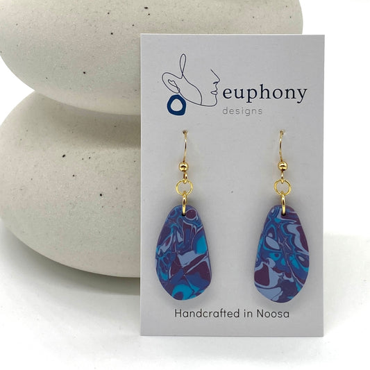 Twilight Swirl Dangle Earrings